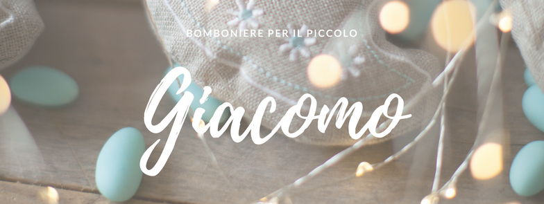 Bomboniere per il piccolo Giacomo