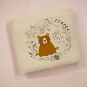 Copertina in lana con Orso