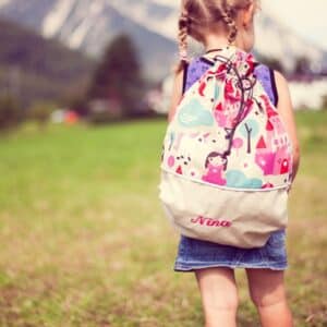 Zainetto per la scuola materna, personalizzato con il nome